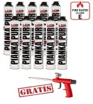 Piana natryskowa  x 10 szt pianka PUR Termoizolacja D-COR pro 930gr  3m2   