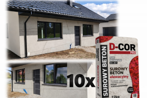BETON elewacyjny Tynk zewnętrzny 55–60 m² 10 x  worek 22 kg 