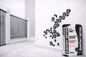 BETON architektoniczny BIAŁY TYNK dekoracyjny15-20 m2 BIAŁY SUROWY BETON do 20m2