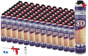 POLYNOR 3D x 100 szt   izolacje piana natryskowa pur pianka pur OCIEPENIE GARAZU      (1)