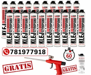 Piano KLEJ DO STYROPIANU 60 sekund x 20 szt EPS XPS Piana Pianoklej D-COR pro 750 ml od –6°C 