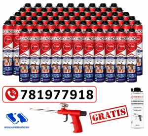 POLYNOR PRO x 100szt  izolacje piana natryskowa pur pianka pur OCIEPLENIE GARAZU (1)