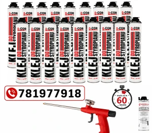 Piano KLEJ DO STYROPIANU 60 sekund x 20 element. EPS XPS Piana Pianoklej D-COR pro 750 ml od –6°C 