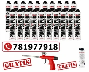 Piana natryskowa x 20szt.  pianka PUR Termoizolacja D-COR pro 930gr  3m2 
