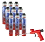 Pianka Montażowa XL 650gr Niskoprężna 10 elementów Pistoletowa POLYNOR Do Okien i Drzwi  