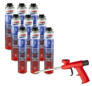 Pianka Montażowa XL 650gr Niskoprężna 10 elementów Pistoletowa POLYNOR Do Okien i Drzwi  