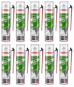 KLEJ DO STYROPIANU x 10 szt Pianoklej Insola STYRO Fix 750 ml do EPS XPS Mocny 